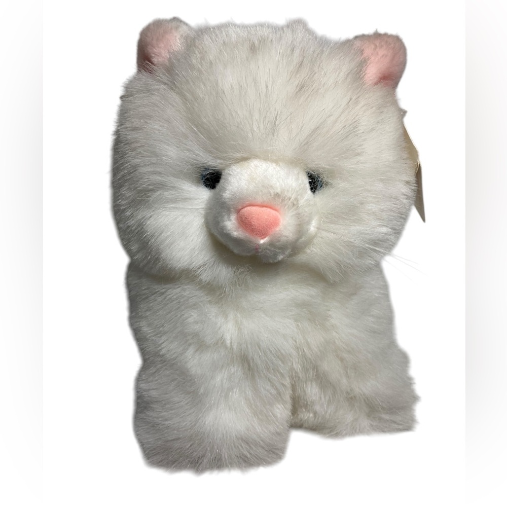 Ganz Heritage Collection White Persian Kitty‎ Cat 7" Plush Blue Eyes TAGS H011